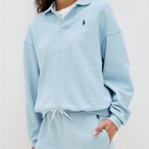 Polo Ralph Lauren- Island Fleece Polo Knit Sweatshirt